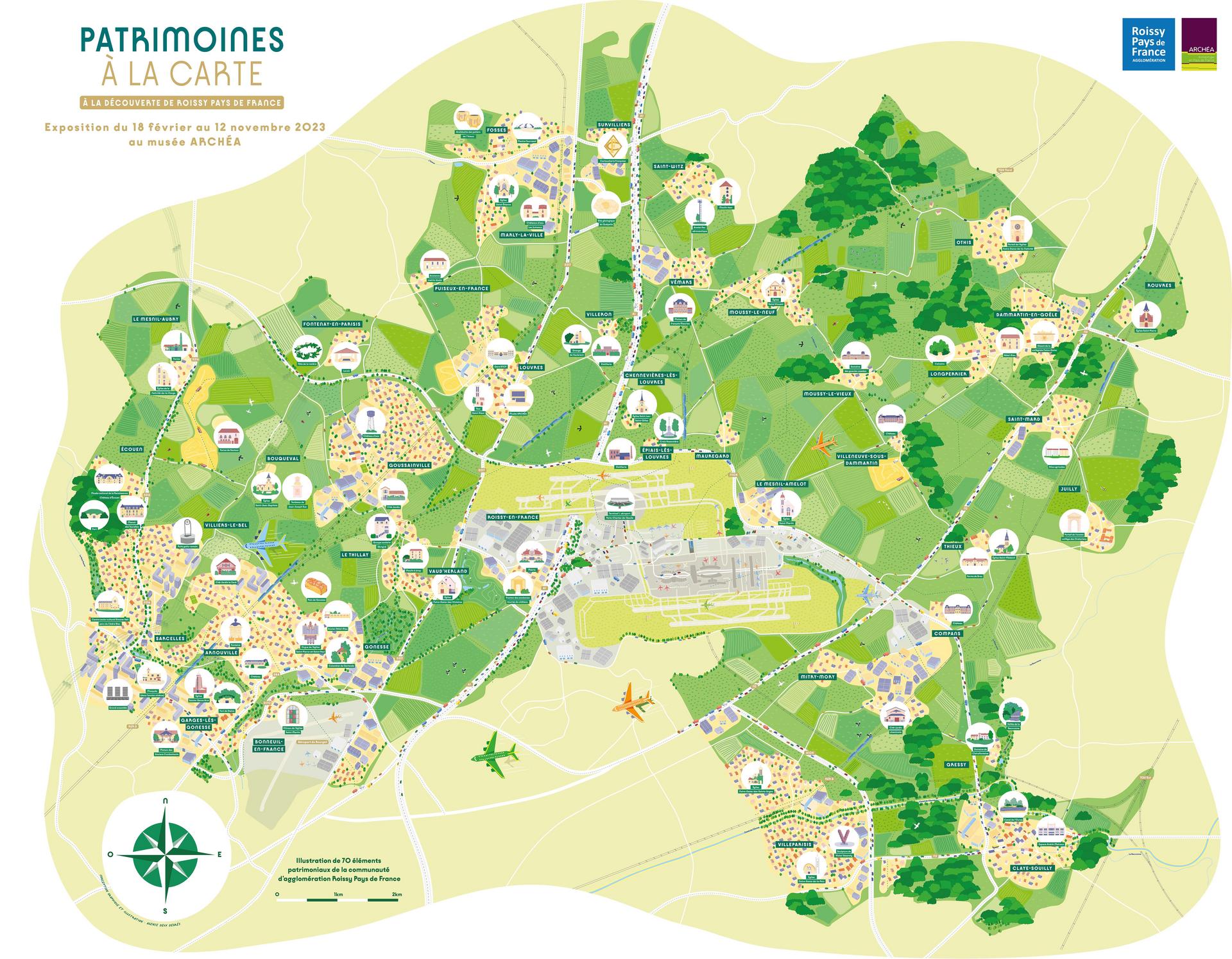 Patrimoines à la carte, à la découverte de Roissy Pays de France